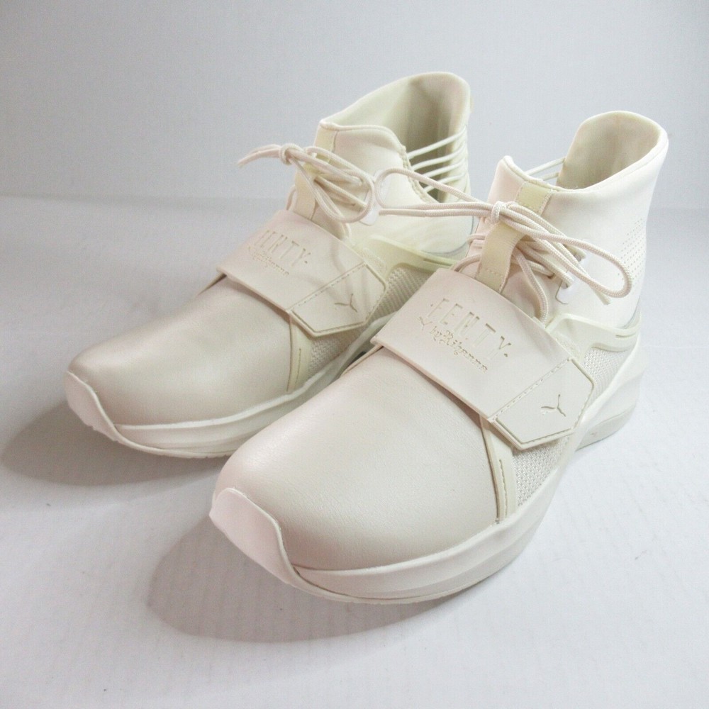 Puma Women's Fenty Trainer High Whisper Cream Sneakers 190398-04 Size 7.5